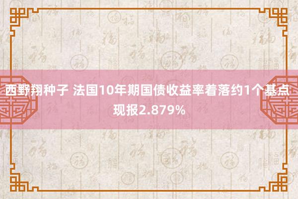 西野翔种子 法国10年期国债收益率着落约1个基点 现报2.879%