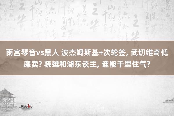 雨宫琴音vs黑人 波杰姆斯基+次轮签， 武切维奇低廉卖? 骁雄和湖东谈主， 谁能千里住气?