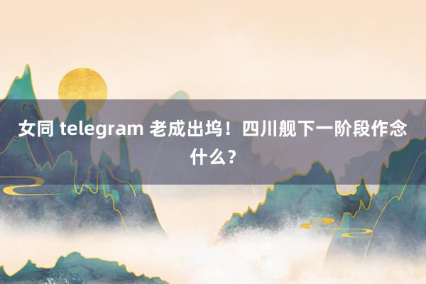 女同 telegram 老成出坞！四川舰下一阶段作念什么？