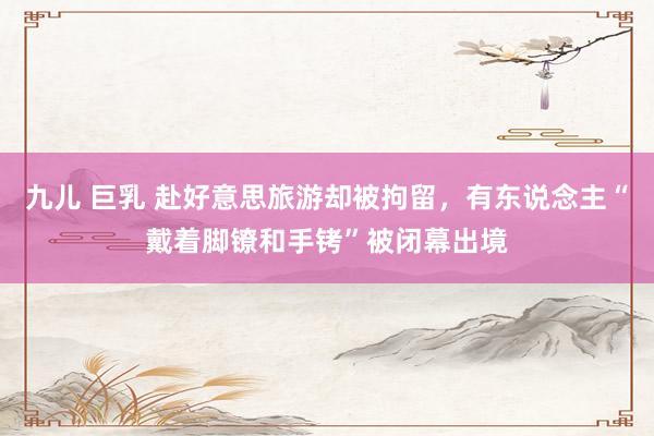 九儿 巨乳 赴好意思旅游却被拘留,有东说念主“戴着脚镣和手铐”被闭幕出境