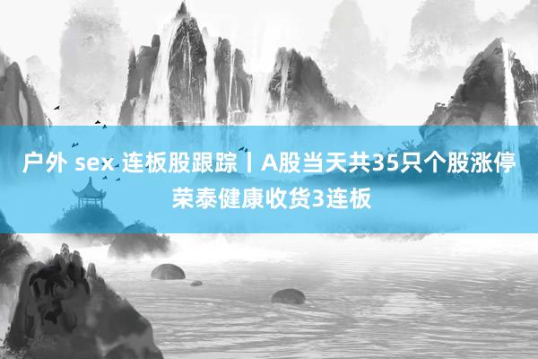 户外 sex 连板股跟踪丨A股当天共35只个股涨停 荣泰健康收货3连板